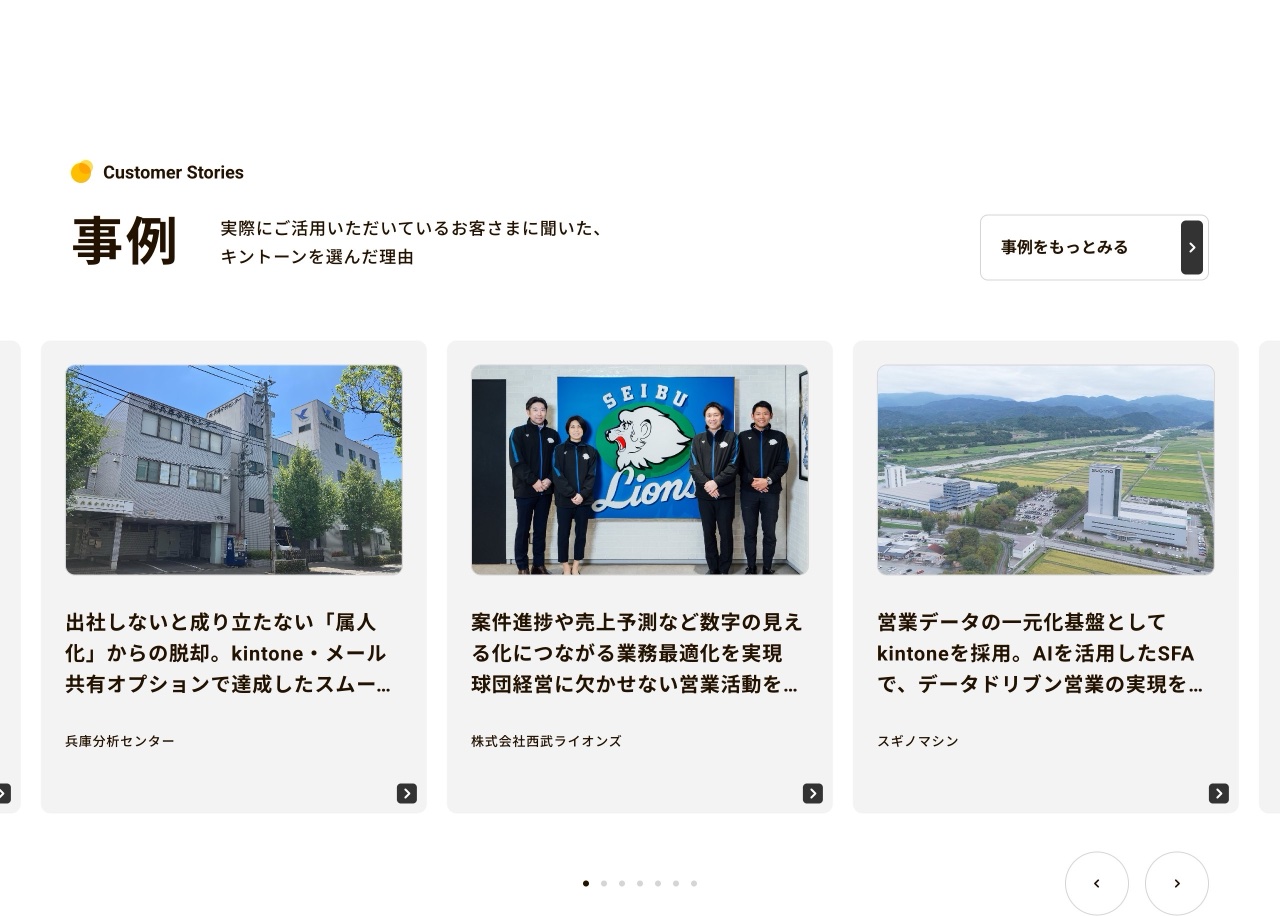 Kintoneの導入事例