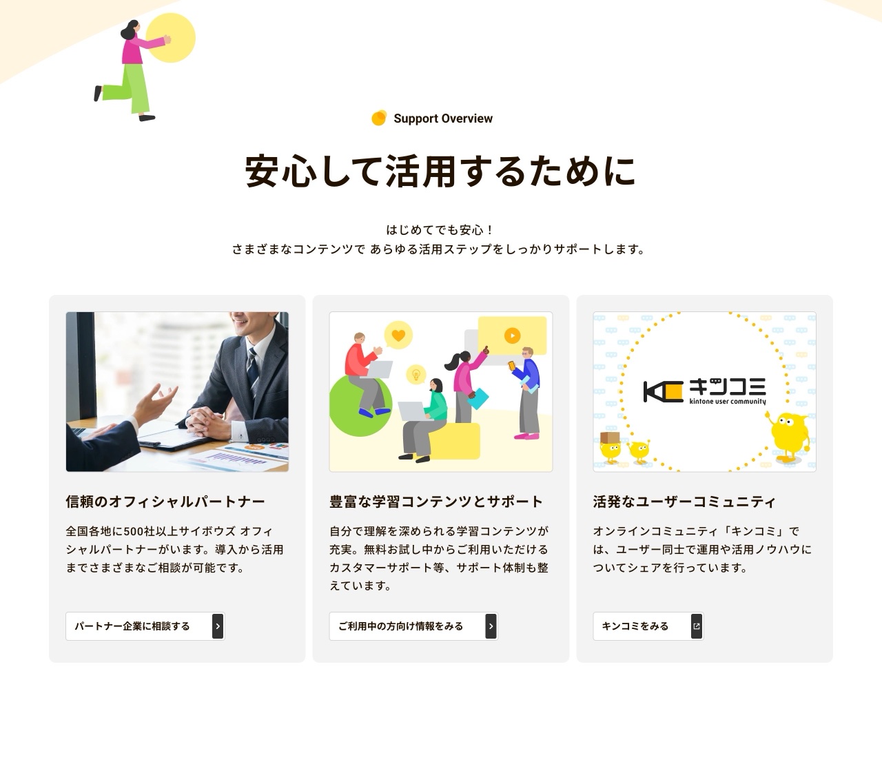 Kintoneのサポート