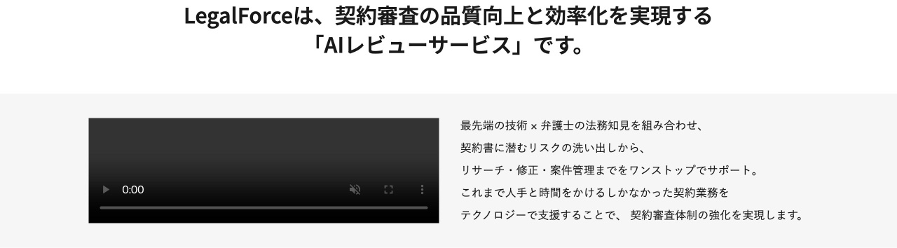 LegalForceのサービス概要