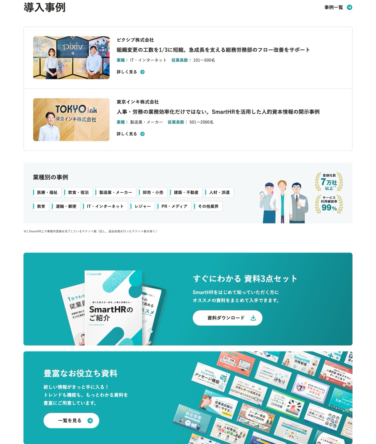 SmartHRの導入事例