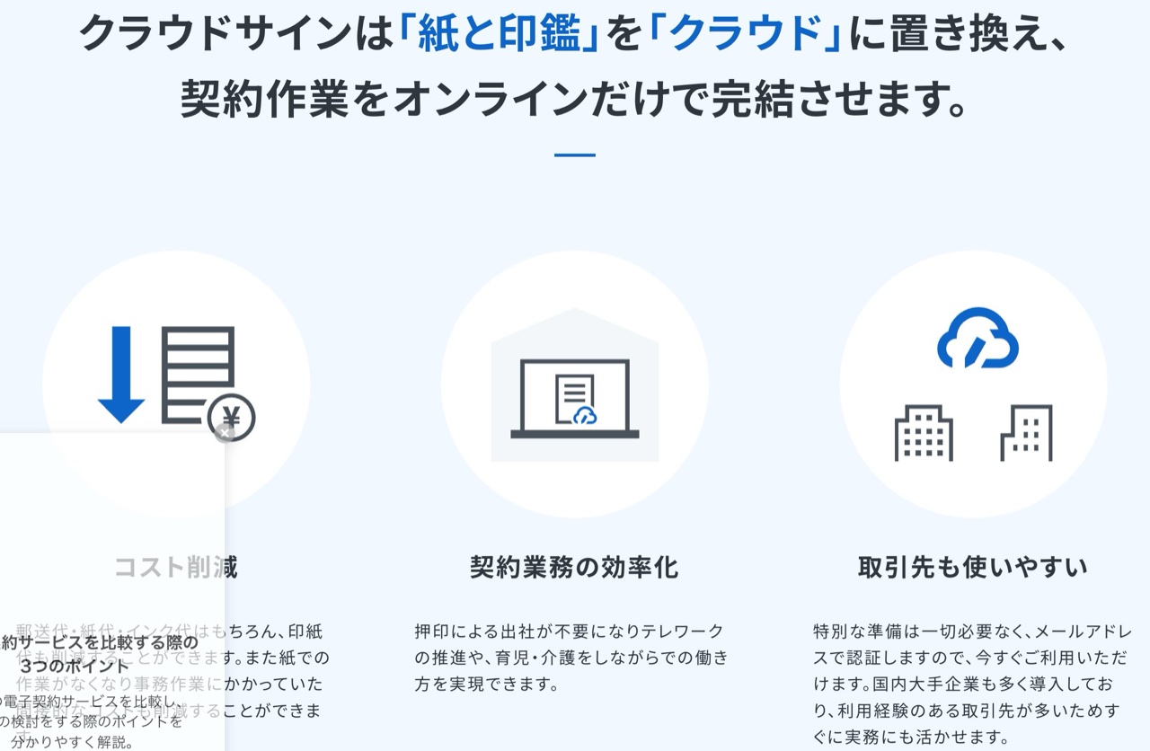 クラウドサインのサービス概要