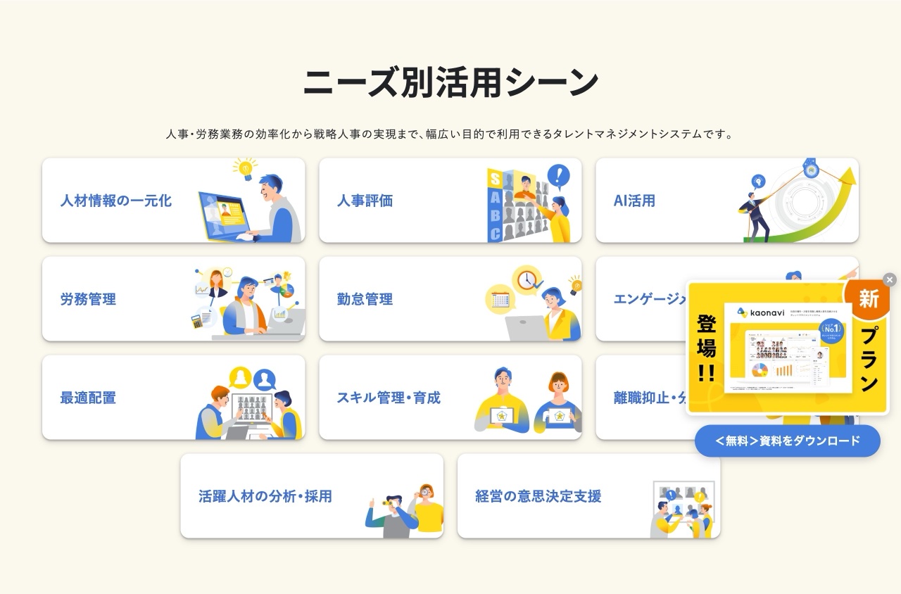 カオナビのユースケース